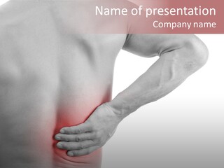 Shoulder Muscular Backache PowerPoint Template