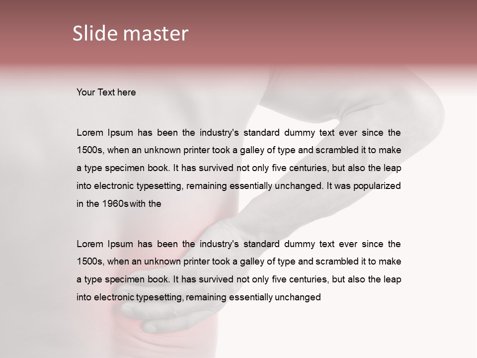 Shoulder Muscular Backache PowerPoint Template