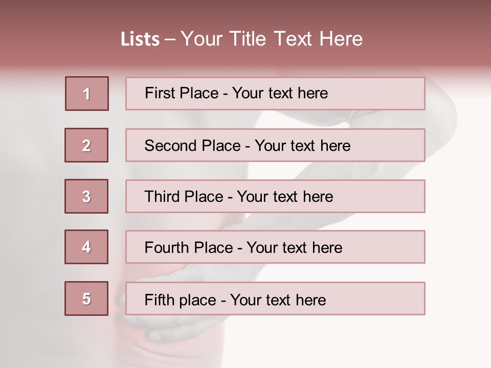 Shoulder Muscular Backache PowerPoint Template