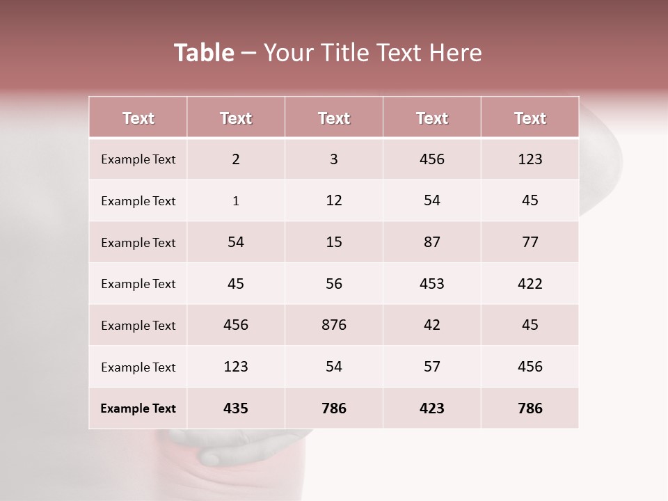 Shoulder Muscular Backache PowerPoint Template