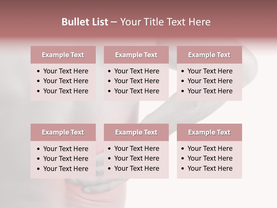 Shoulder Muscular Backache PowerPoint Template