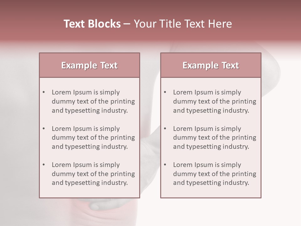 Shoulder Muscular Backache PowerPoint Template