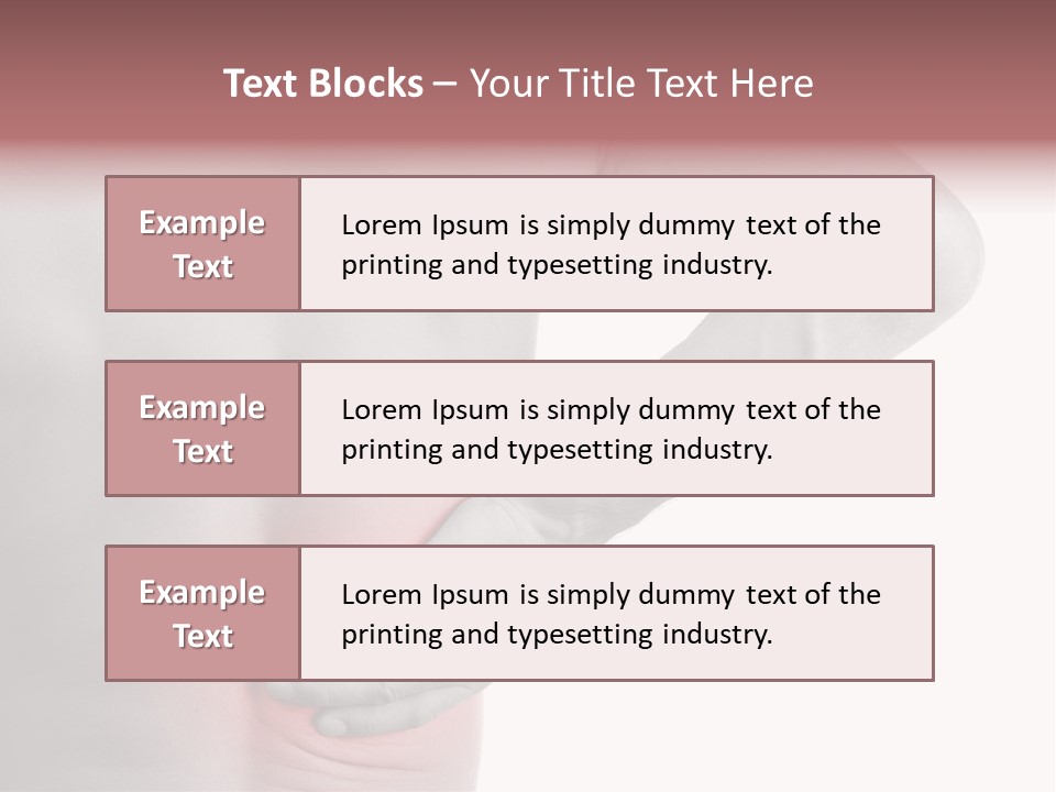 Shoulder Muscular Backache PowerPoint Template