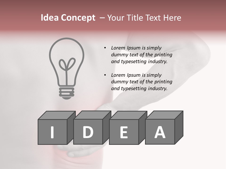 Shoulder Muscular Backache PowerPoint Template