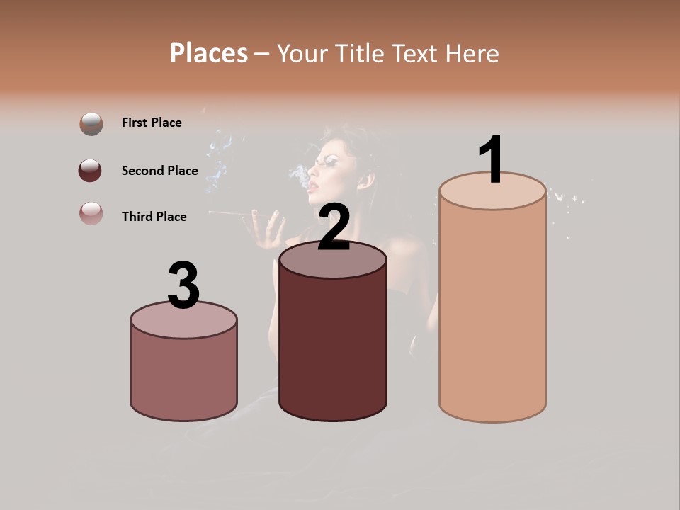 Female Studio Young PowerPoint Template