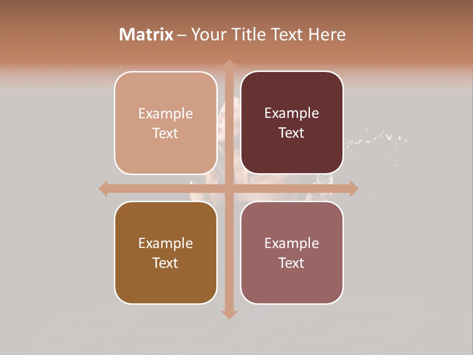 Female Studio Young PowerPoint Template