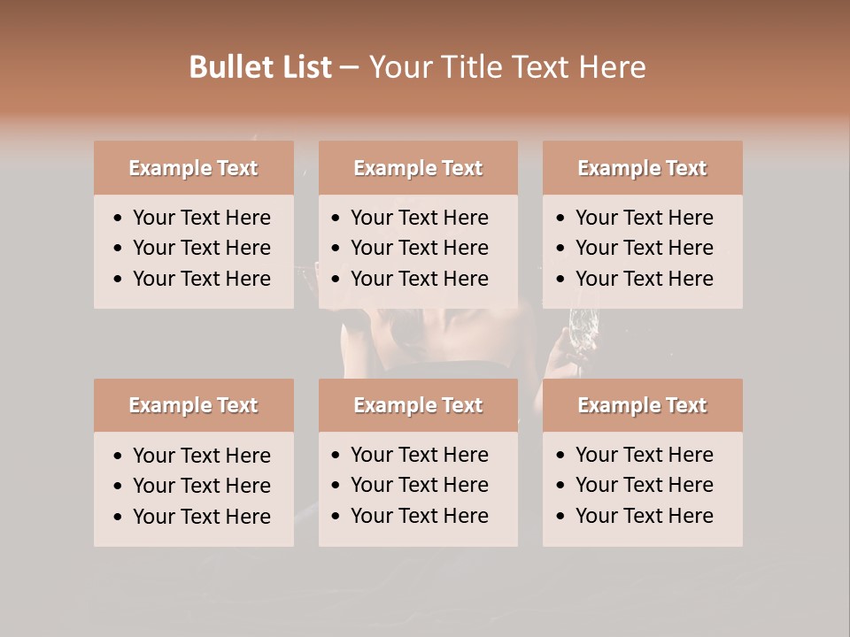 Female Studio Young PowerPoint Template