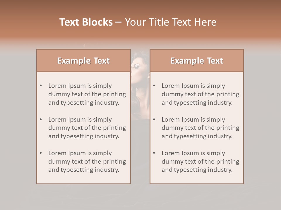 Female Studio Young PowerPoint Template