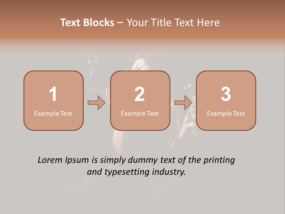 Female Studio Young PowerPoint Template