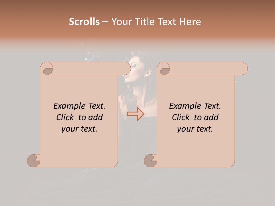 Female Studio Young PowerPoint Template