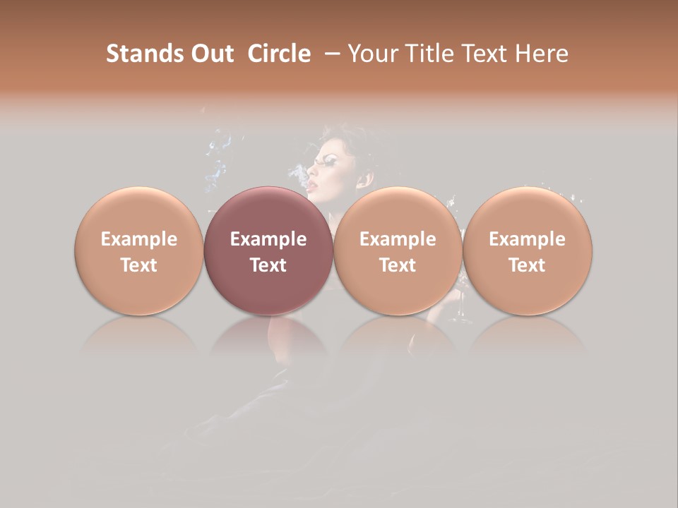 Female Studio Young PowerPoint Template