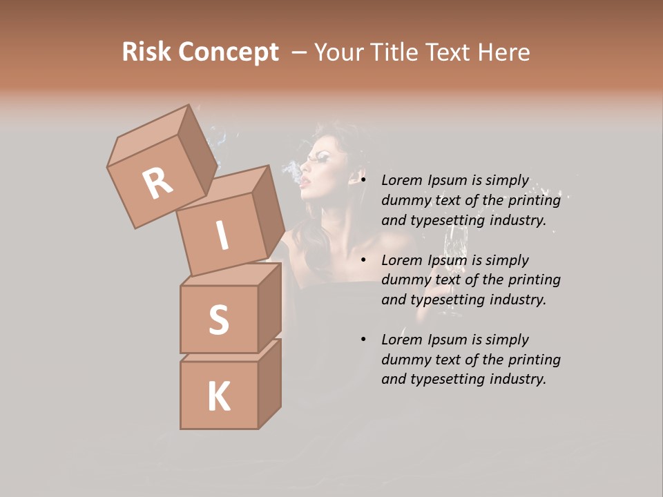 Female Studio Young PowerPoint Template