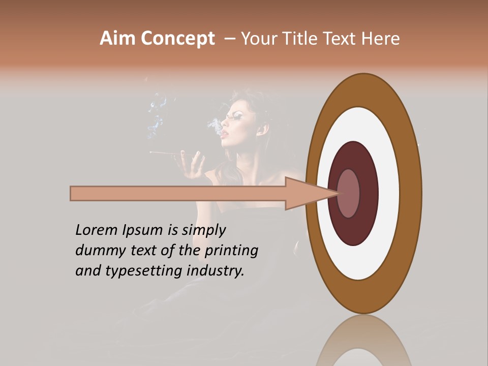 Female Studio Young PowerPoint Template