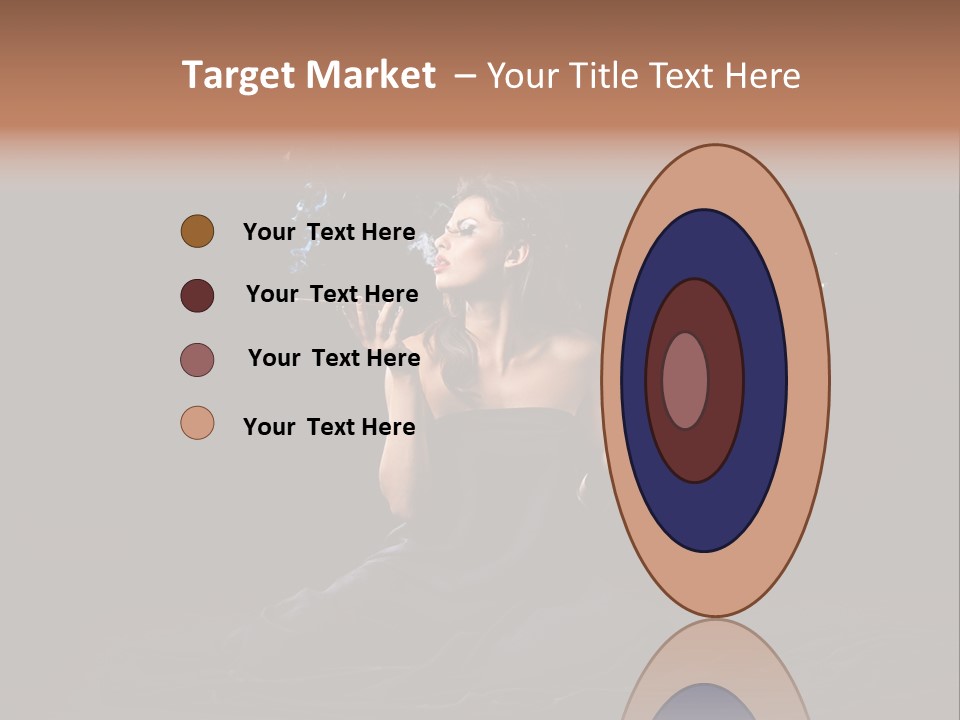 Female Studio Young PowerPoint Template