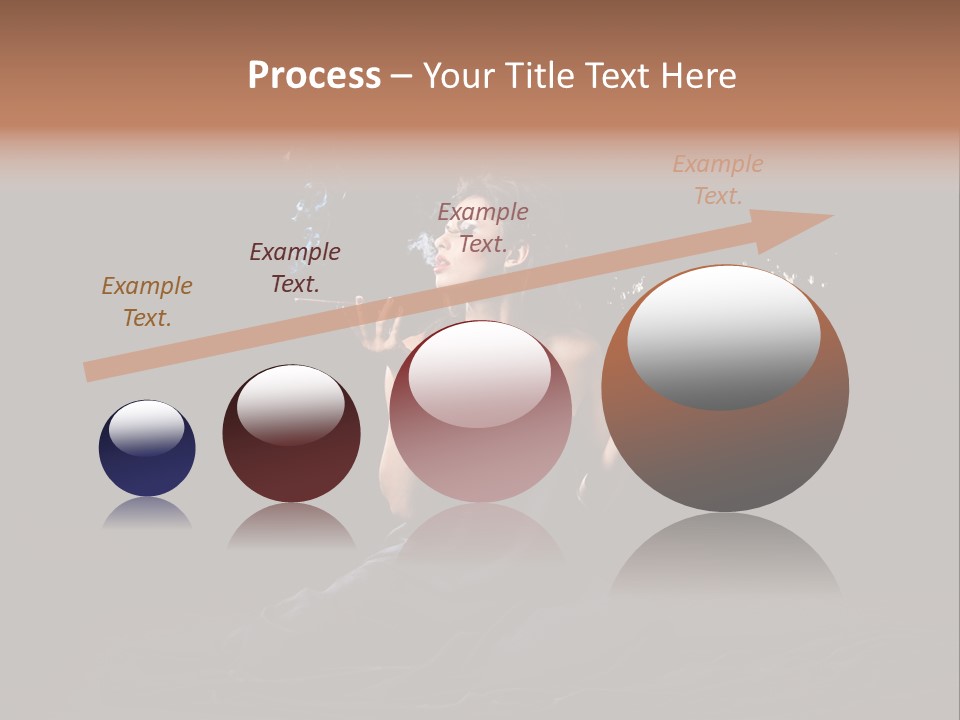 Female Studio Young PowerPoint Template