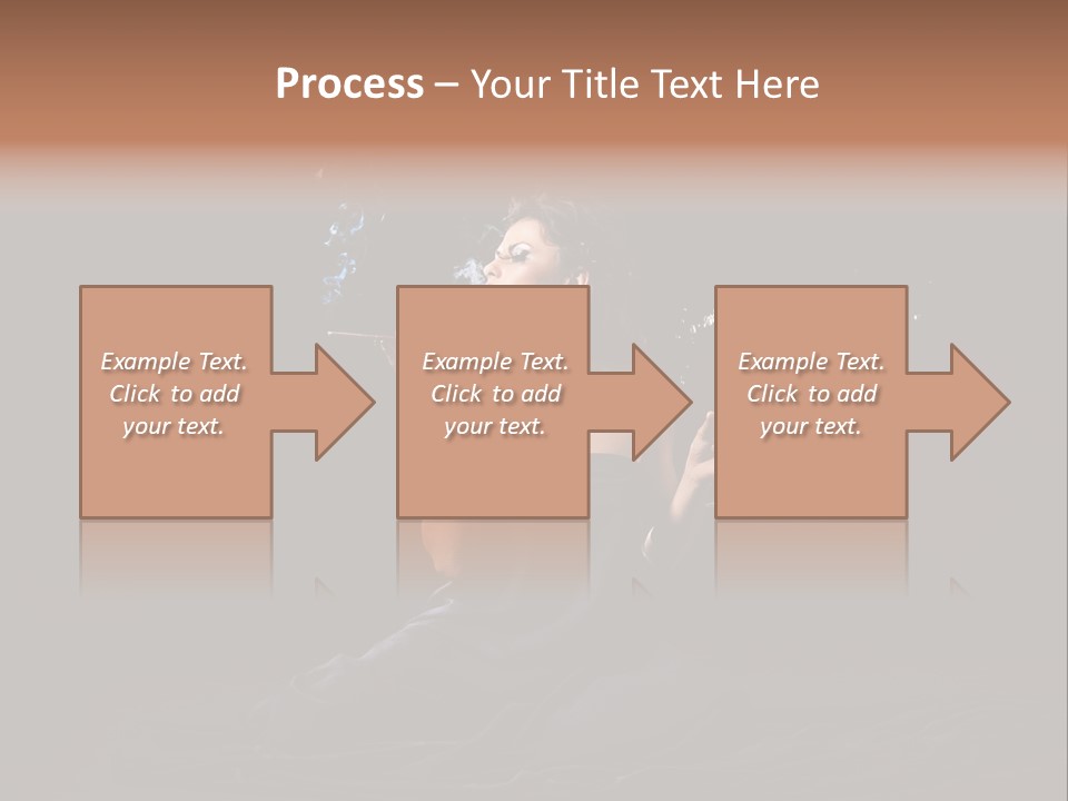 Female Studio Young PowerPoint Template