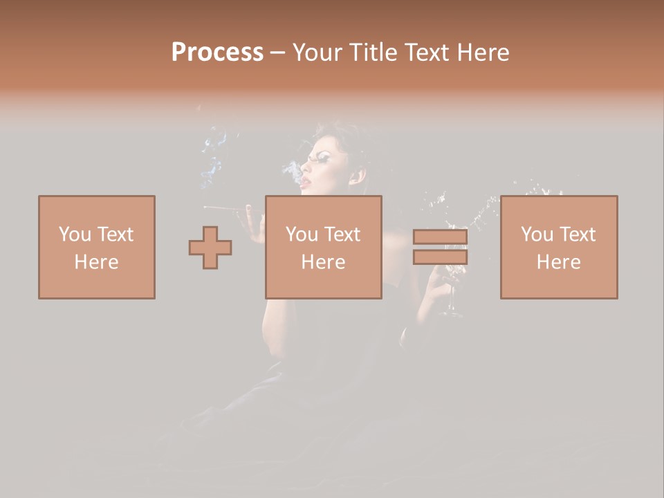Female Studio Young PowerPoint Template