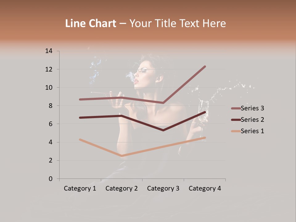 Female Studio Young PowerPoint Template