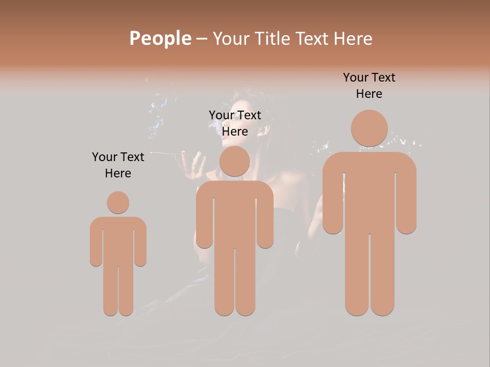 Female Studio Young PowerPoint Template