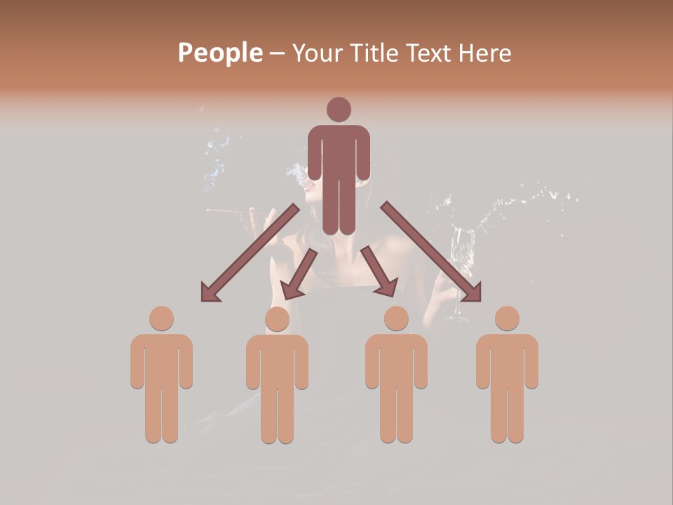 Female Studio Young PowerPoint Template