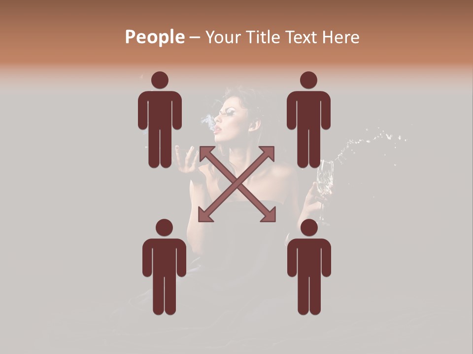 Female Studio Young PowerPoint Template