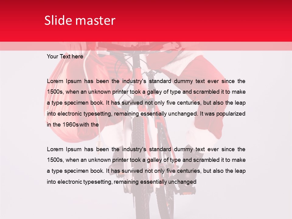 Santa Smiling December PowerPoint Template