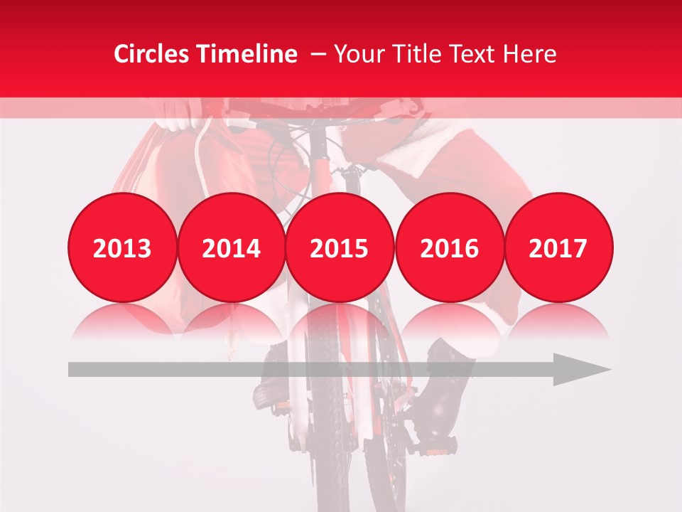 Santa Smiling December PowerPoint Template