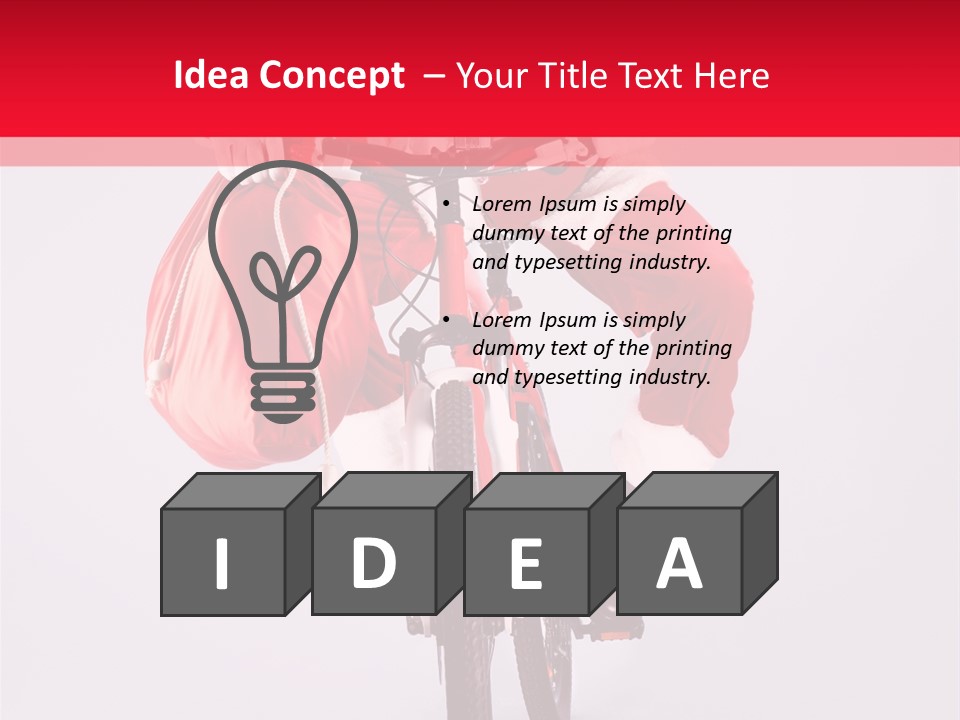 Santa Smiling December PowerPoint Template