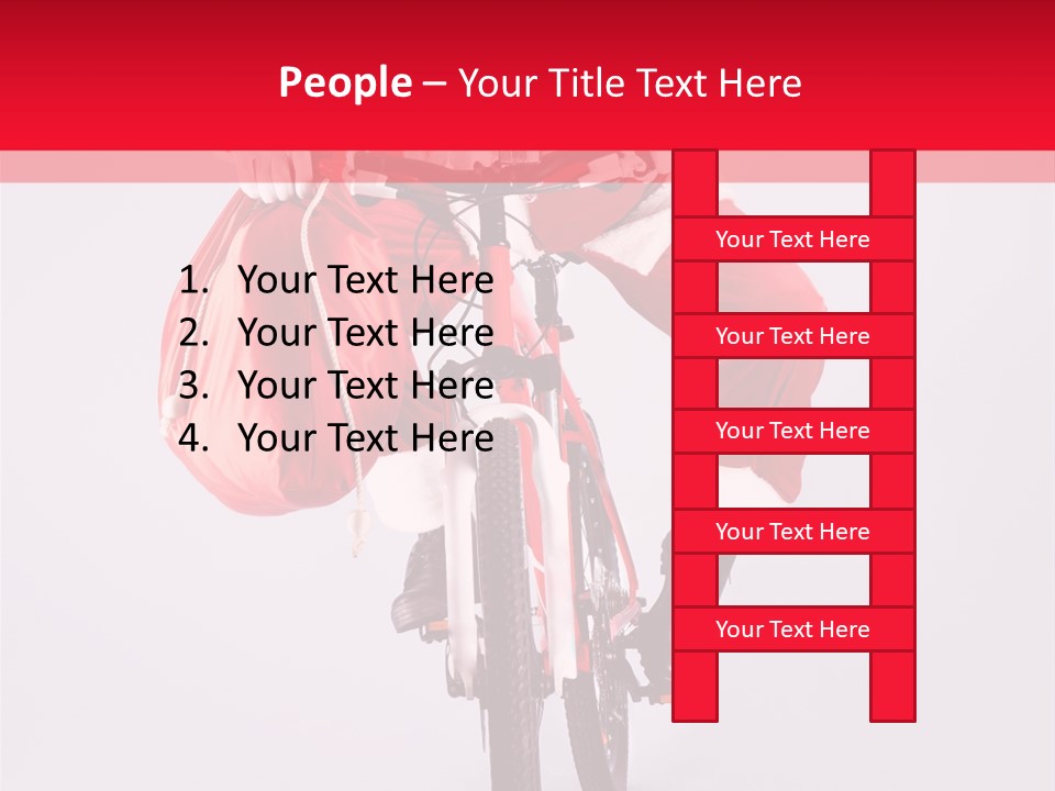 Santa Smiling December PowerPoint Template