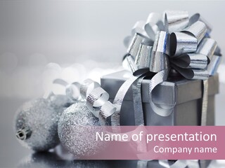 Santa Snow Box PowerPoint Template