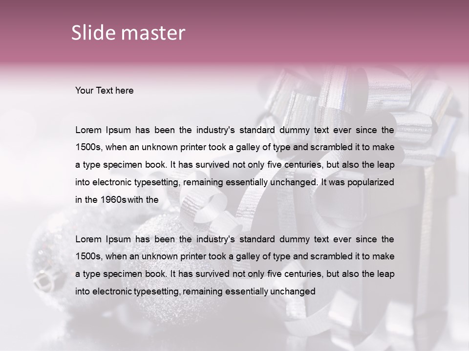 Santa Snow Box PowerPoint Template