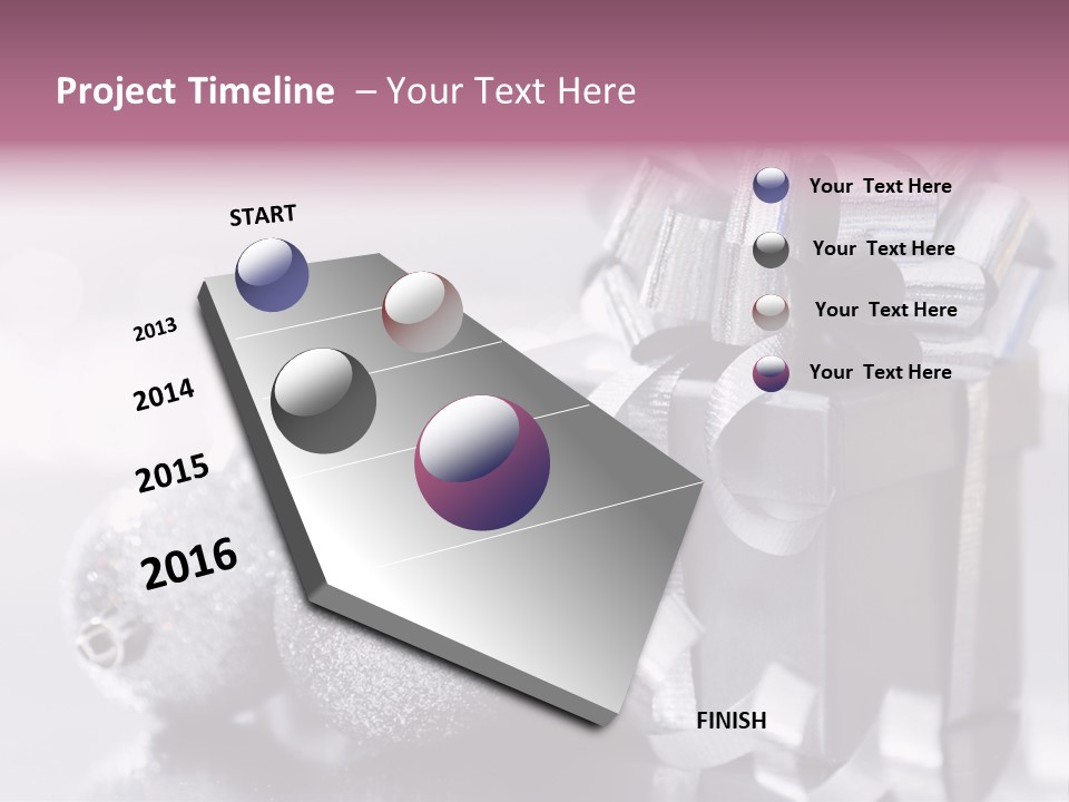 Santa Snow Box PowerPoint Template