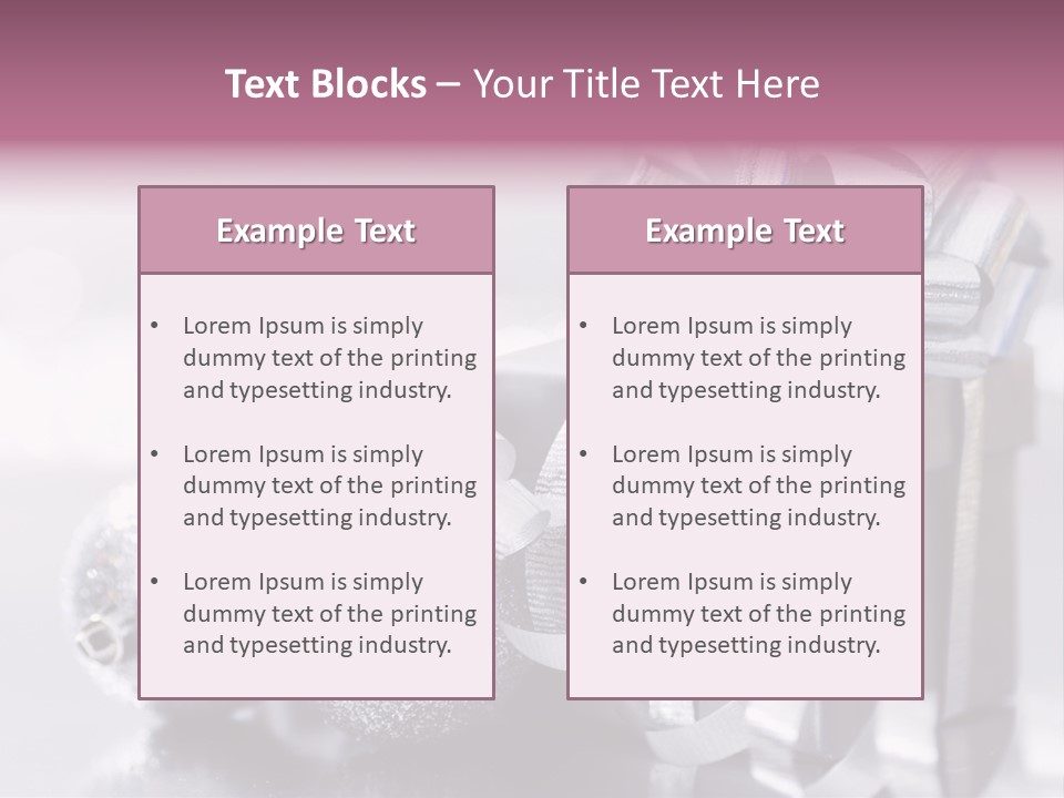 Santa Snow Box PowerPoint Template