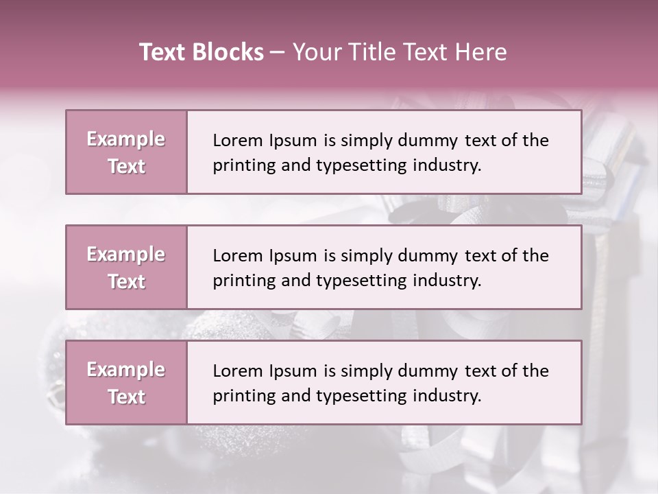 Santa Snow Box PowerPoint Template
