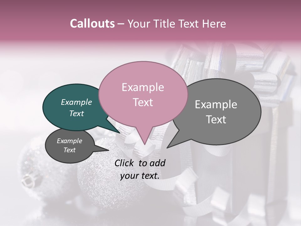 Santa Snow Box PowerPoint Template