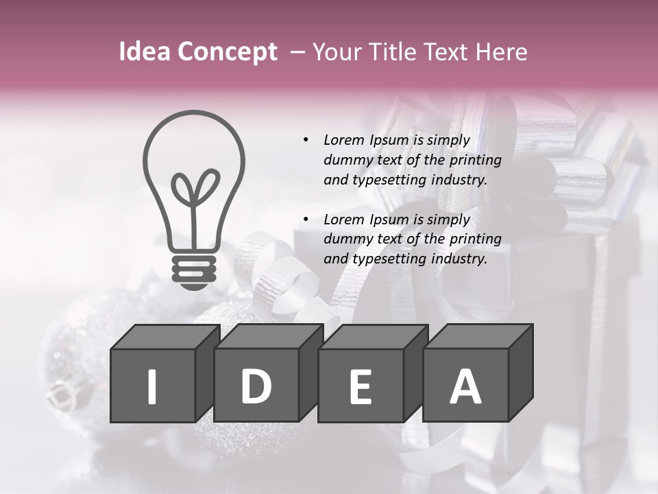 Santa Snow Box PowerPoint Template