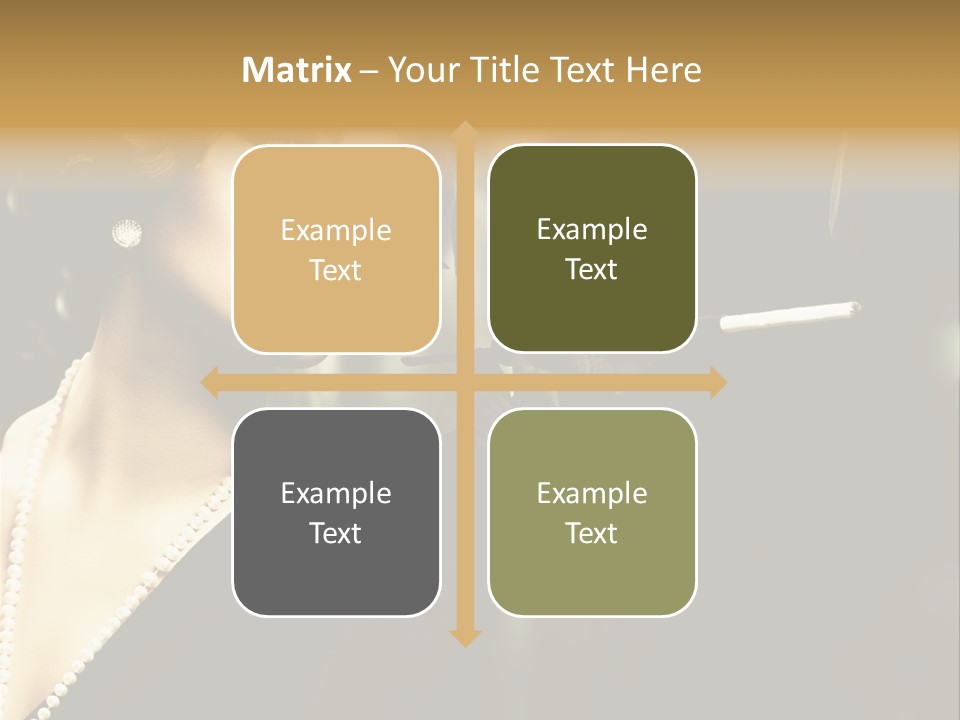 Room Feather Black PowerPoint Template