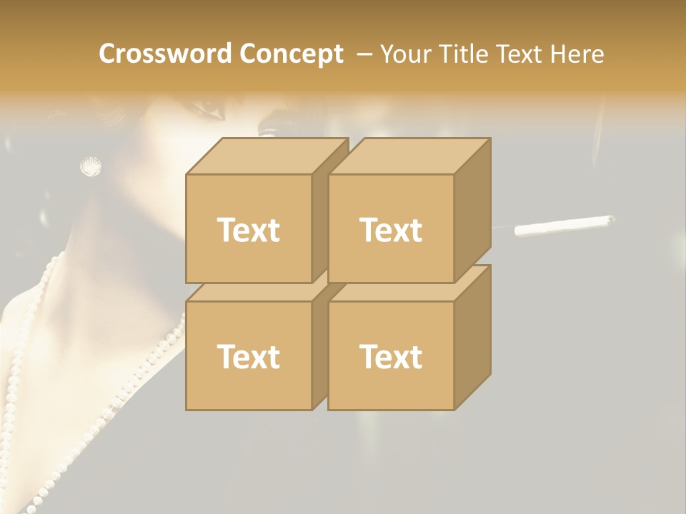 Room Feather Black PowerPoint Template