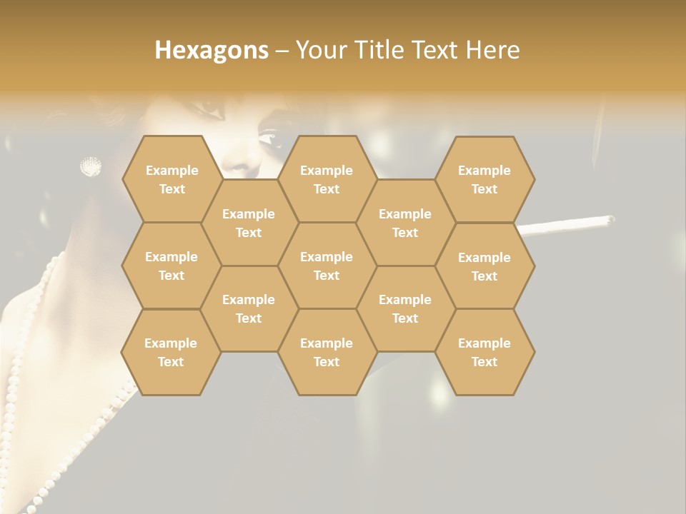 Room Feather Black PowerPoint Template