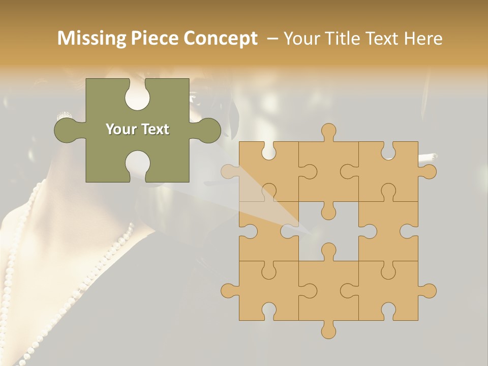 Room Feather Black PowerPoint Template