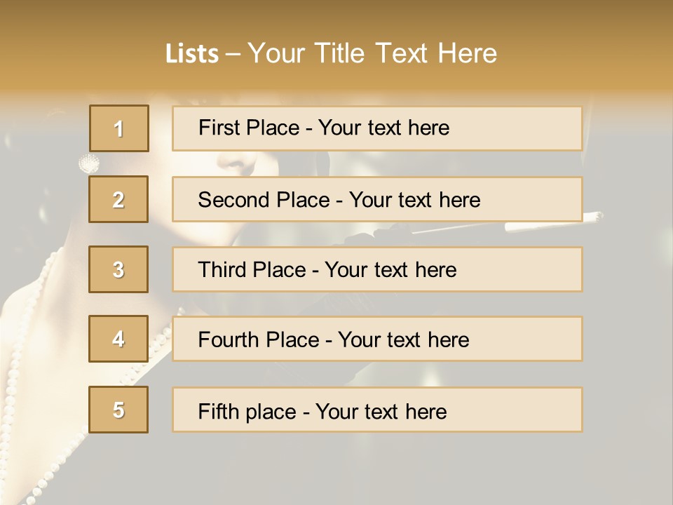Room Feather Black PowerPoint Template