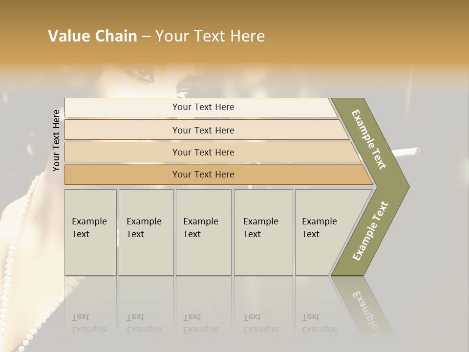 Room Feather Black PowerPoint Template