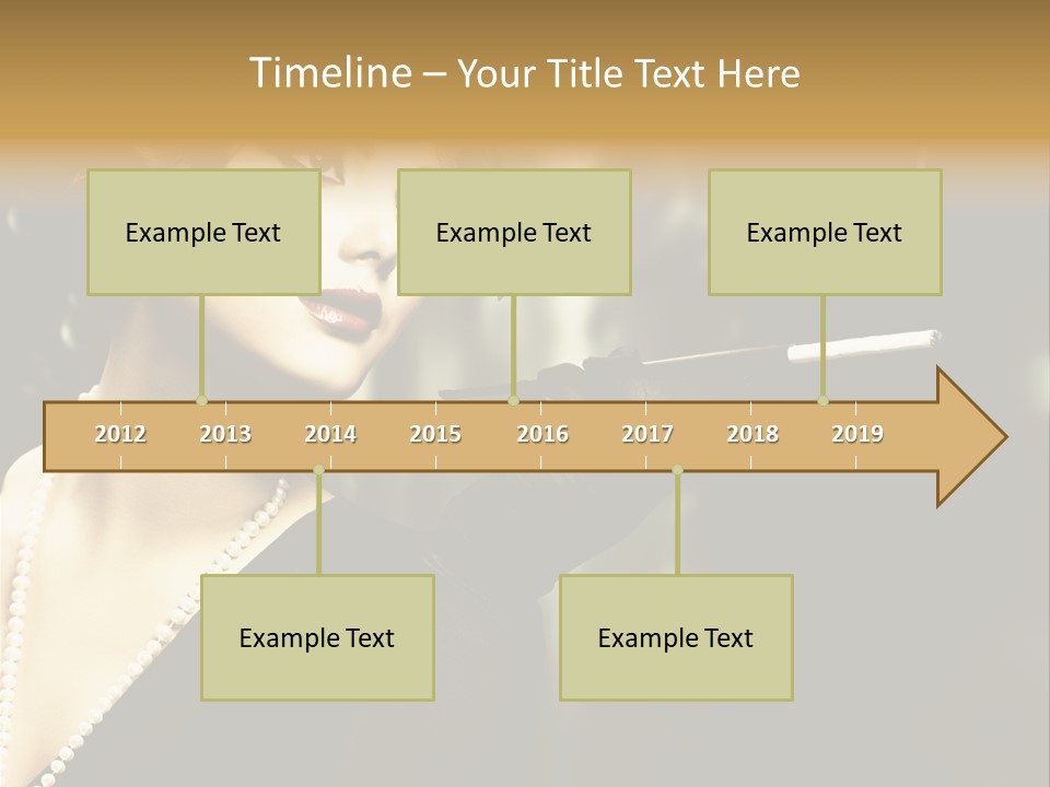 Room Feather Black PowerPoint Template