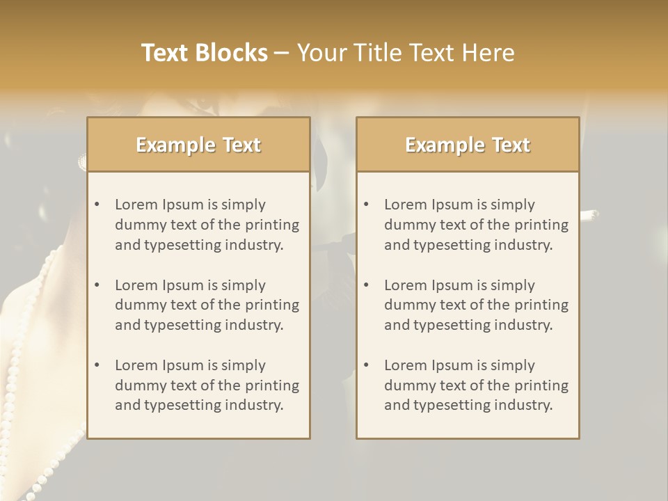 Room Feather Black PowerPoint Template