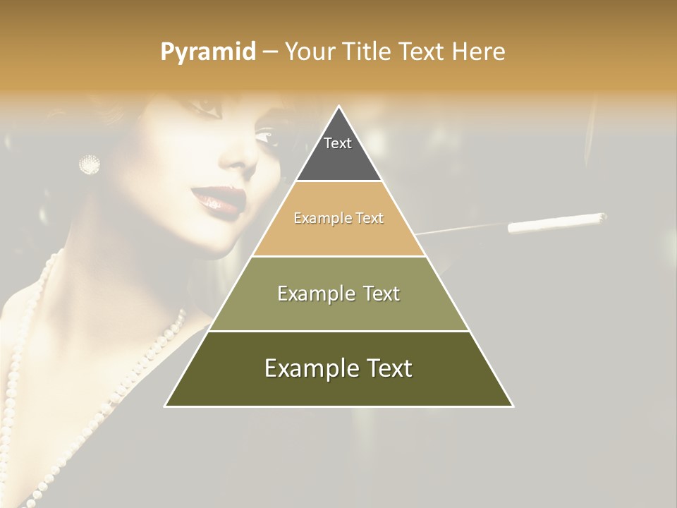 Room Feather Black PowerPoint Template