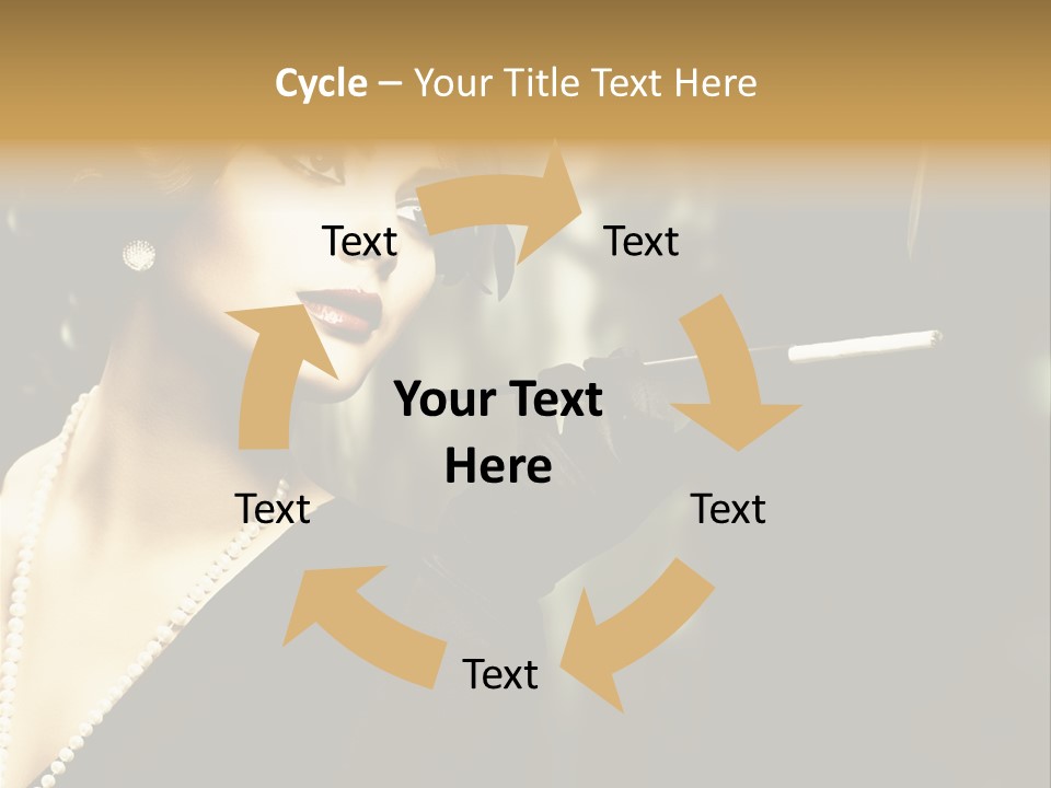 Room Feather Black PowerPoint Template