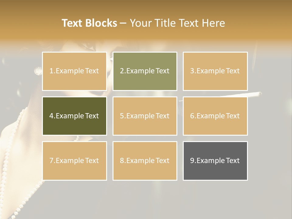 Room Feather Black PowerPoint Template