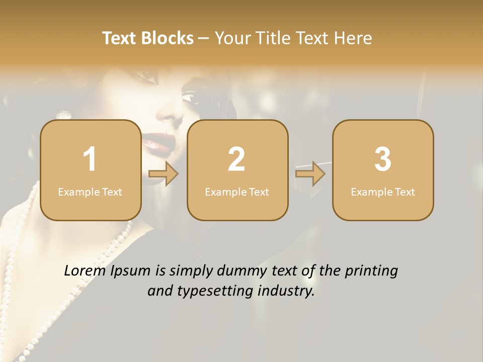 Room Feather Black PowerPoint Template