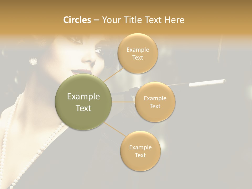 Room Feather Black PowerPoint Template