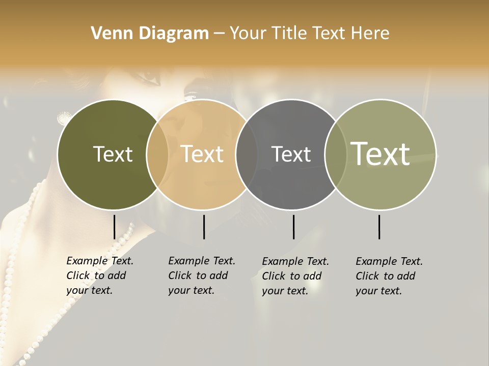 Room Feather Black PowerPoint Template